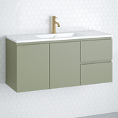 Timberline Florida Ensuite 1000mm Wall Hung Vanity with Ceramic Countertop