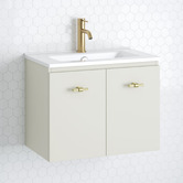 Timberline Florida Ensuite 600mm Wall Hung Vanity with Ceramic Countertop