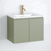 Timberline Florida Ensuite 600mm Wall Hung Vanity with Ceramic Countertop