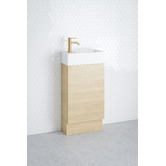 Timberline Lottie 480mm Freestanding Small Space Vanity with Ceramic Countertop