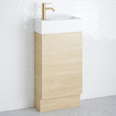 Timberline Lottie 480mm Freestanding Small Space Vanity with Ceramic Countertop