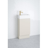 Timberline Lottie 480mm Freestanding Small Space Vanity with Ceramic Countertop
