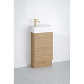Timberline Lottie 480mm Freestanding Small Space Vanity with Ceramic Countertop