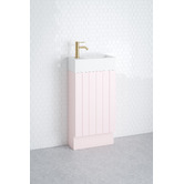 Timberline Lottie V-Groove 480mm Freestanding Small Space Vanity with Ceramic Countertop