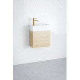 Timberline Lottie 480mm Wall Hung Small Space Vanity with Ceramic Countertop