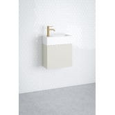 Timberline Lottie 480mm Wall Hung Small Space Vanity with Ceramic Countertop