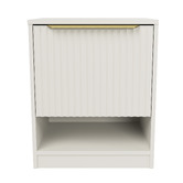Timberline Somnus 2 Drawers Bedside Table with Brushed Gold Handle