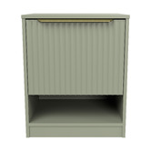 Timberline Somnus 2 Drawers Bedside Table with Brushed Gold Handle