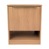 Timberline Somnus 2 Drawers Bedside Table with Brushed Gold Handle