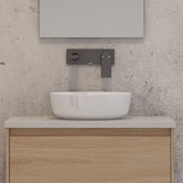 Timberline Gem 305mm White Gloss Round Ceramic Above Counter Basin