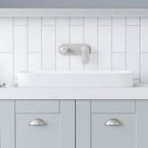 Timberline Rome 600mm Rectangular Ceramic Semi-Inset Basin