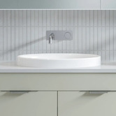 Timberline Coast 495mm Gloss White Oval Semi-inset Basin