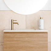 Timberline 430mm White Rectangular Ceramic Undermount Basin