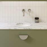 Timberline Round 260mm White Ceramic Undermount Basin