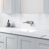 Timberline 530mm White Rectangular Ceramic Undermount Basin