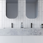 Timberline 530mm White Rectangular Ceramic Undermount Basin