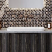 Timberline George 600mm Rectangular Ceramic Semi-Inset Basin