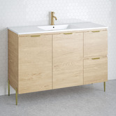 Timberline Nevada 1200mm Freestanding Vanity with Ceramic Countertop