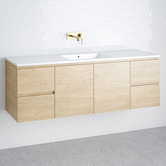 Timberline Nevada 1500mm Wall Hung Vanity with Ceramic Countertop