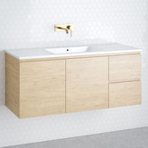 Timberline Nevada 1200mm Wall Hung Vanity with Ceramic Countertop