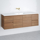 Timberline Nevada 1500mm Wall Hung Vanity with Ceramic Countertop