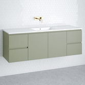 Timberline Nevada 1500mm Wall Hung Vanity with Ceramic Countertop