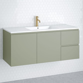 Timberline Nevada 1200mm Wall Hung Vanity with Ceramic Countertop