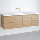 Timberline Nevada 1500mm Wall Hung Vanity with Ceramic Countertop