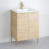 Timberline Nevada 600mm Freestanding Vanity with Ceramic Countertop