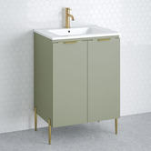 Timberline Nevada 600mm Freestanding Vanity with Ceramic Countertop