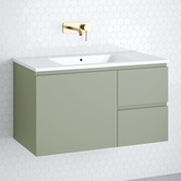 Timberline Nevada 900mm Wall Hung Vanity with Ceramic Countertop