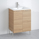 Timberline Nevada 600mm Freestanding Vanity with Ceramic Countertop