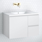 Timberline Nevada 750mm Wall Hung Vanity with Ceramic Countertop