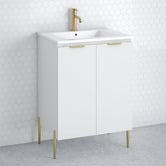 Timberline Nevada 600mm Freestanding Vanity with Ceramic Countertop