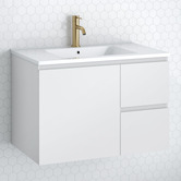 Timberline Nevada 750mm Wall Hung Vanity with Ceramic Countertop