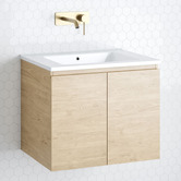 Timberline Nevada 600mm Wall Hung Vanity with Ceramic Countertop