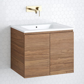 Timberline Nevada 600mm Wall Hung Vanity with Ceramic Countertop