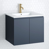 Timberline Nevada 600mm Wall Hung Vanity with Ceramic Countertop