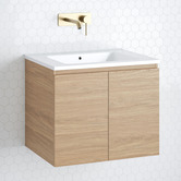 Timberline Nevada 600mm Wall Hung Vanity with Ceramic Countertop