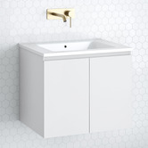 Timberline Nevada 600mm Wall Hung Vanity with Ceramic Countertop