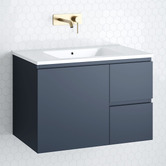 Timberline Nevada 750mm Wall Hung Vanity with Ceramic Countertop