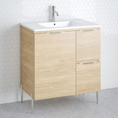 Timberline Nevada 750mm Freestanding Vanity Package with Shaving Cabinet