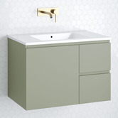Timberline Nevada 750mm Wall Hung Vanity with Ceramic Countertop