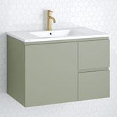 Timberline Nevada 750mm Wall Hung Vanity with Ceramic Countertop