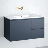 Timberline Nevada 900mm Wall Hung Vanity with Ceramic Countertop