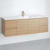 Timberline Nevada 1500mm Wall Hung Vanity with Ceramic Countertop