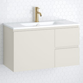 Timberline Florida Ensuite 800mm Wall Hung Vanity with Ceramic Countertop