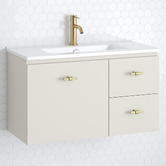 Timberline Florida Ensuite 800mm Wall Hung Vanity with Ceramic Countertop