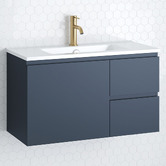Timberline Florida Ensuite 800mm Wall Hung Vanity with Ceramic Countertop