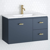 Timberline Florida Ensuite 800mm Wall Hung Vanity with Ceramic Countertop